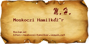 Moskoczi Hamilkár névjegykártya